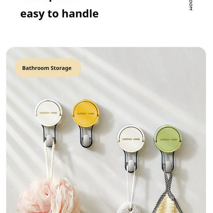 white Suction cup hook