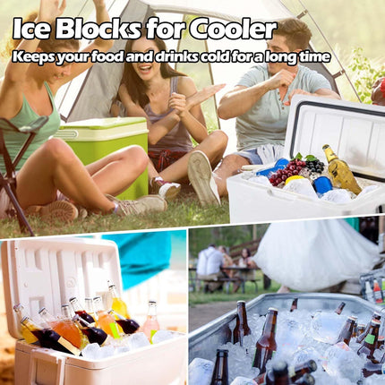 4 Pack Extra Large Ice Block Mold Black