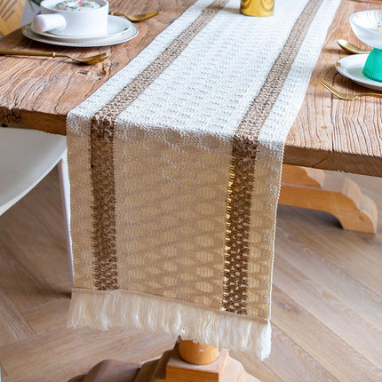 2-Pack Table Runner MX04, Two Thin Cotton Strips