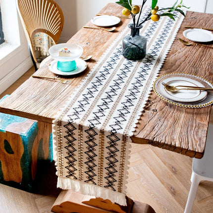 2-Pack Table Runner MX08, Three Rows of Diamond Pattern