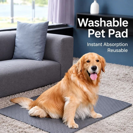2pcs Blue Ice Silk Pet Pad, Size L (70×55cm)