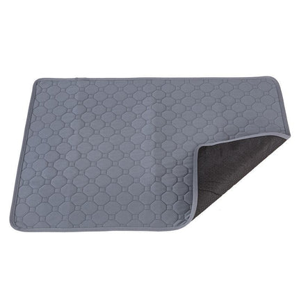 2pcs Blue Ice Silk Pet Pad, Size L (70×55cm)