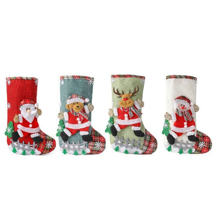 2pcs Santa Claus Christmas Stocking