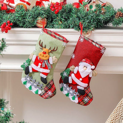 2pcs Snowman Christmas Stocking