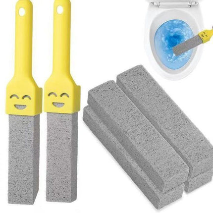 2 Yellow Handles + 6 Pumice Stones