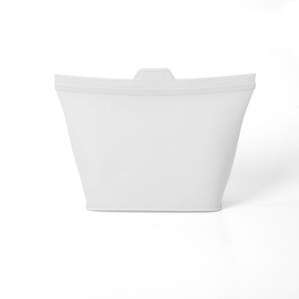 4 Pack Food-Grade Silicone Food Storage Bags, Clear, 500ml