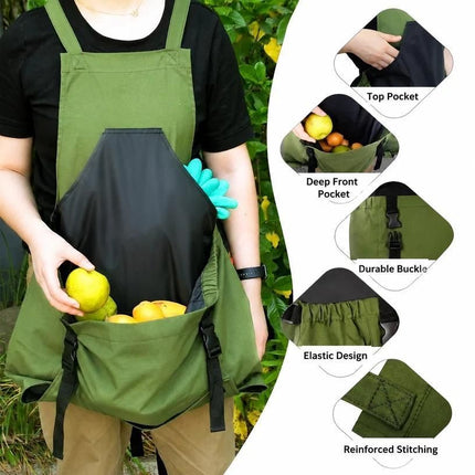 2pcs Thick Canvas Apron (Blue)