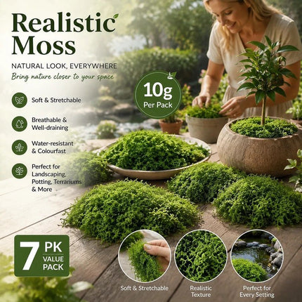 Dark Green Tiny Artificial Thread Moss Terrarium DIY Craft Supply 7