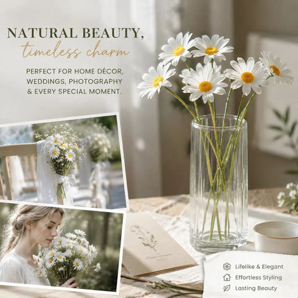 Coastal Aussie Style Artificial Chamomile Daisy, Bring Soft Countryside Vibe To Your Home 20 pcs