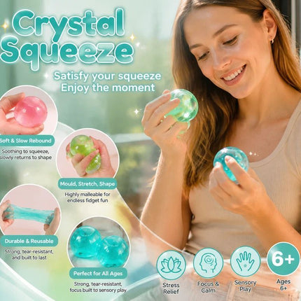 Pure Dreamy White Squishy, Mellow Unwind Desk Toy 6cm 2 Pack