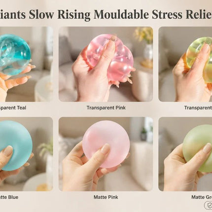 Handmade Silky Squishy Stress Toy 6cm Clear Blue