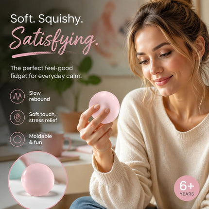 Matte Dreamy Pink Cozy Squishy Toy 6cm