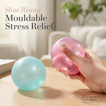 Mixed Baby Pink & Matte Dreamy Blue Squishy 6cm 2 Pack