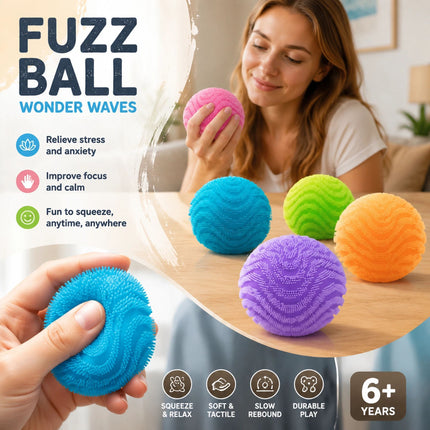Sunny Duo Blue & Yellow Spiky Ball Squishy 2 Pack