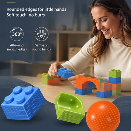 Imaginative Marble Run Building Blocks DIY Puzzle Toy, 89pcs Small Track (Colour Box Pack)