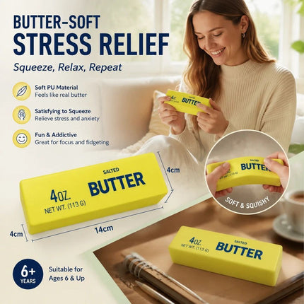 Matcha Butter Stick 23cm Stress Relief Toy 2 Pack, Birthday Gift