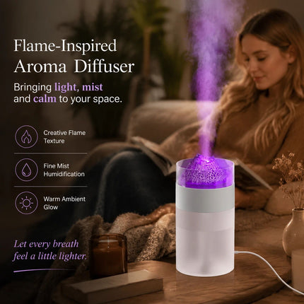 Volcano Aroma Humidifier, White