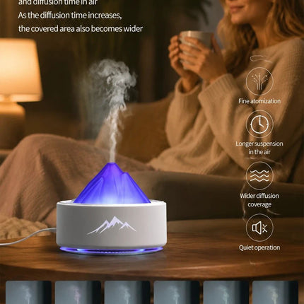 Tap Control Night Light Humidifier, Yellow