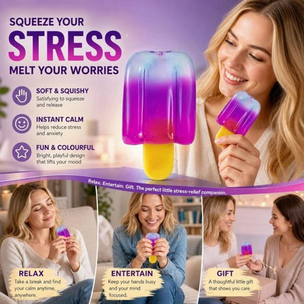 Slow Rise Popsicle Squishy Purple, Release Mental Pressure, Holiday Gift