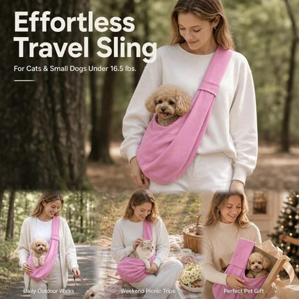 Breathable Cat Carrier Up to 16.5lbs, Pink No Phone Pocket