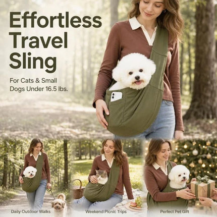 Solid Color Cat Carrier Up to 16.5lbs, Yellow with Phone Pocket