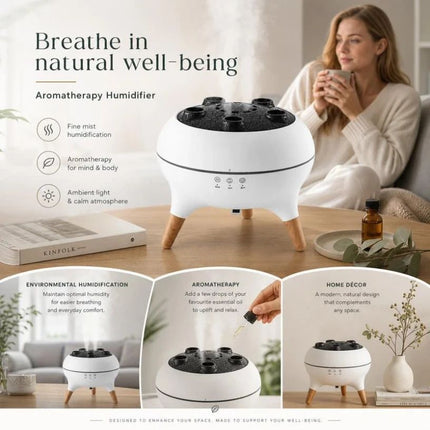 Dynamic Jellyfish Aroma Diffuser, Sound Activated RGB Lamp
