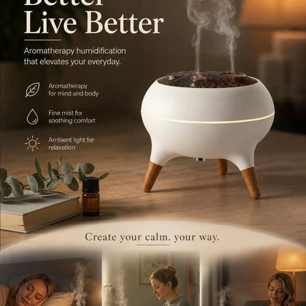 Whisper-Quiet Jellyfish Essential Oil Diffuser