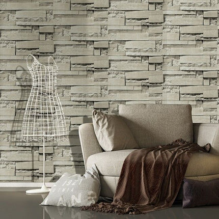 Self Adhesive Retro PVC Wall Sticker 0.45x6M, Ivory White Wood Grain