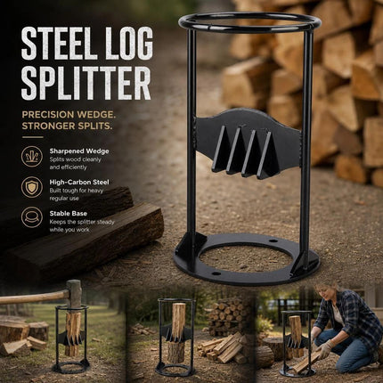 Hand Operated Firewood Splitter Round Base 27cm