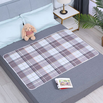 Reusable Washable Mattress Pad 100x150cm, 4-Layer Liquid Lock Design