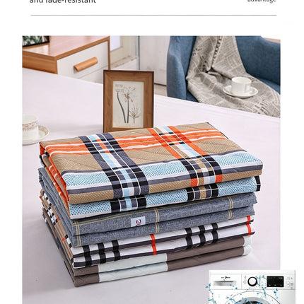 Simple Waterproof Bed Pad 100x150cm, 4-Layer Leak Guard Design, Slip Resistant, Solid Heart Print, Clean Minimalist Look