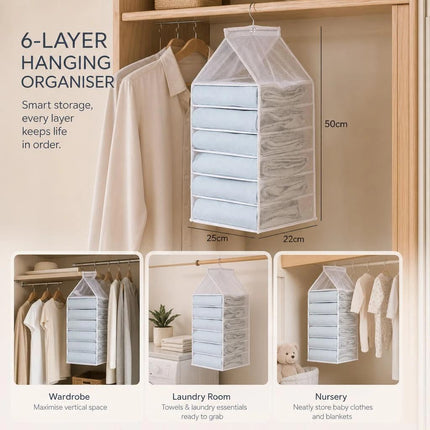 Oversize PVC Wall Hanging Clothes Caddy