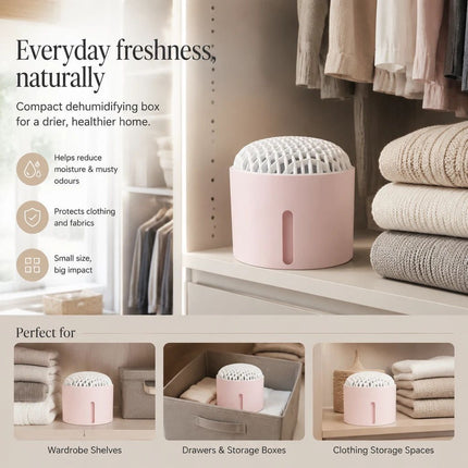 Pink Desktop Mini Dehumidifier Kit with Scent Pad