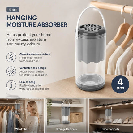 Quad Pack Grey Cloud Suspended Dehumidifier Boxes