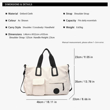 Lightweight Large Capacity Travel Gym Bag