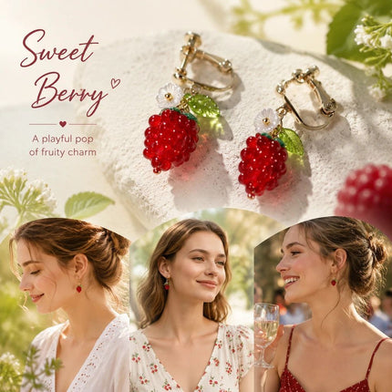 Gentle Clip on Botanical Earrings