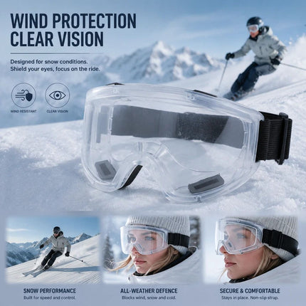 Thoughtful Gift Windproof Ski Goggles, HD Impact Resistant