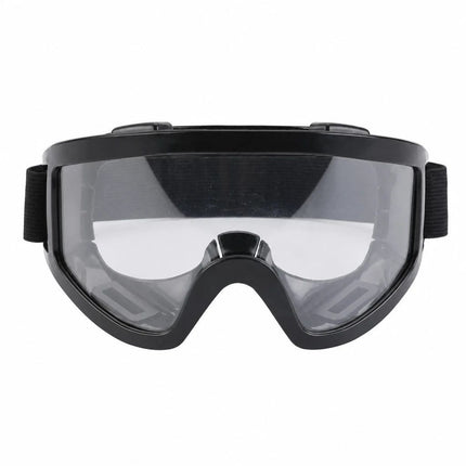 Heartwarming Sports Goggles Wind Sand Protection, Black Frame Clear Lens