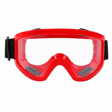 Ideal Outdoor Lover Gift Wind Block Goggles, Red Frame Clear Lens