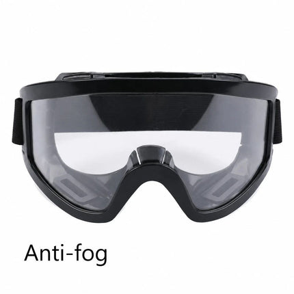 Caring Gift Anti-Fog Sports Goggles Wind Shield, Black Frame Clear Anti-Fog