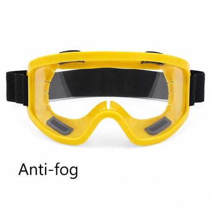 Warm Token Multi-Scene Anti-Fog Safety Goggles, Yellow Frame Clear Anti-Fog