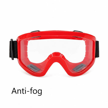 Perfect Surprise Fog-Free Outdoor Goggles, Red Frame Clear Anti-Fog
