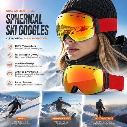 Lovely Holiday Ski Gift, Red Frame