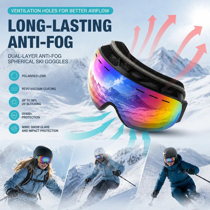 Lovely Holiday Ski Gift, Red Frame