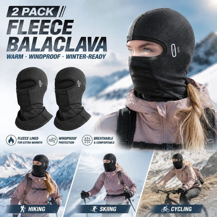 Cold Resistant Ski Face Cover, Grey Long Style with Glasses Holes