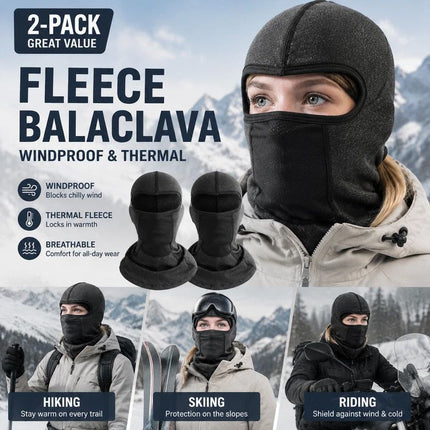 Thermal Ski Neck Gaiter, Grey Long Version