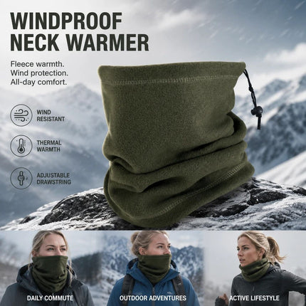 Thoughtful Ski & Cycling Gift Fleece Drawstring Neck Gaiter