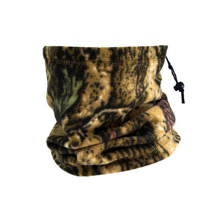 Handy Hiking Gear Gift Drawstring Polar Fleece Neck Tube, Jungle Camo, Thermal Windproof Mask