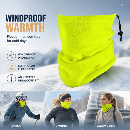 Premium Ski Resort Essential Fleece Drawstring Neck Gaiter