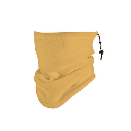 Reliable Cold Weather Gift Soft Fleece Drawstring Neck Warmer, Khaki